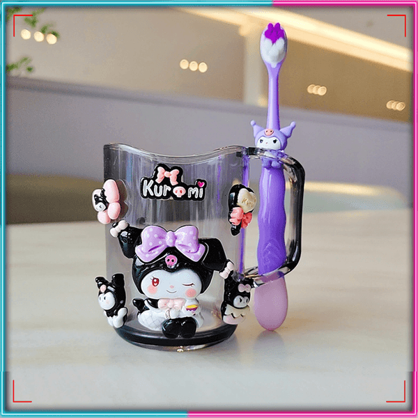 Cốc Kuromi + Bàn Chải